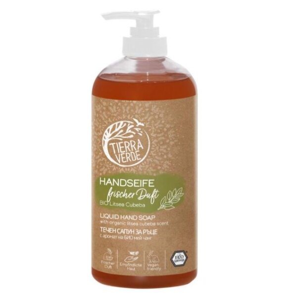 Flüssige Handseife mit BIO Litsea Cubeba 500ml Flasche